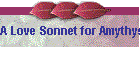 A Love Sonnet for Amythyst