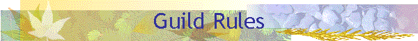 Guild Rules